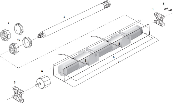 ����� ������������� ��� ������� ������� ���� 51*57mm � ��������������� SOMFY Sonesse 40